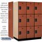 Salsbury Industries 3 Tier Designer Locker, 54"Wx76"Hx24"D, 9 Door, Cherry 18-23364CHE - alternate 6